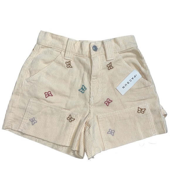 PacSun Pants - PacSun Butterfly Corduroy Cutoff Workwear Shorts